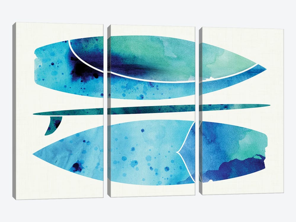 Submerged by Modern Tropical 3-piece Art Print