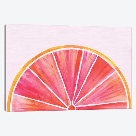 Sunny Grapefruit Canvas Print #MTP65} by Modern Tropical Canvas Print