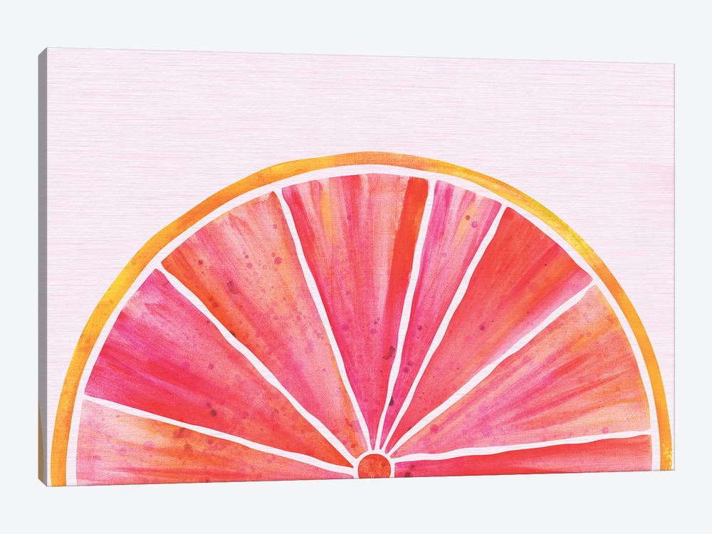 Sunny Grapefruit by Modern Tropical 1-piece Art Print