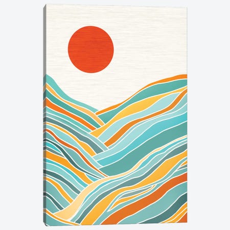 Sunset Landscape Canvas Print #MTP66} by Modern Tropical Canvas Art Print