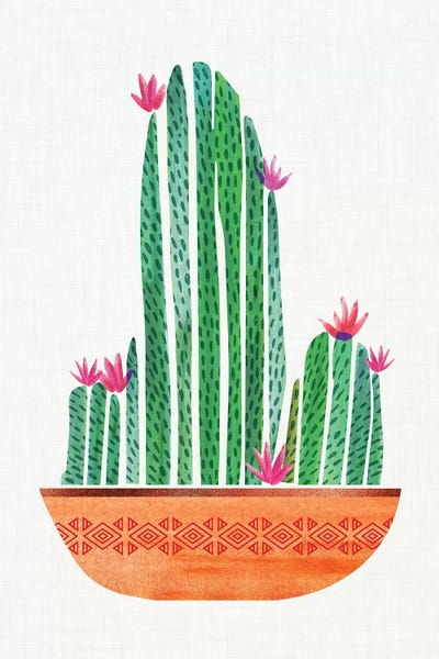Scandinavian Décor: Tiny Cactus Blossoms I by Modern Tropical