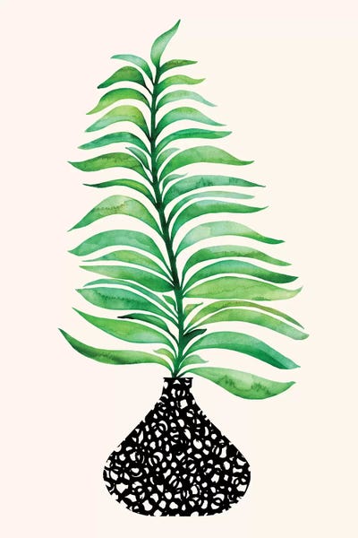 Scandinavian Décor: Tropical Leaf In Vase by Modern Tropical