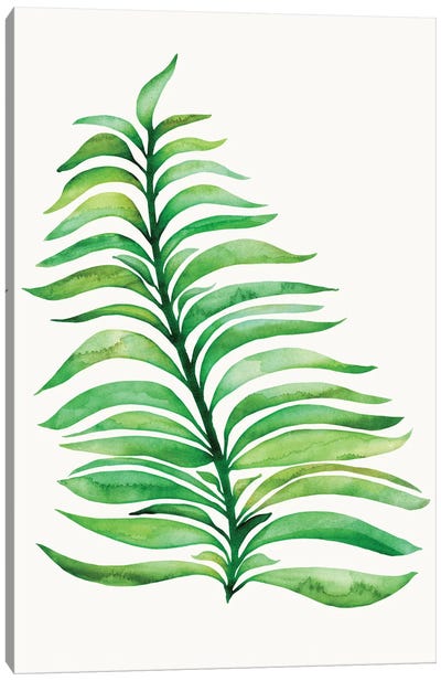 Tropical Leaf Print Canvas Art Print - Modern Tropical