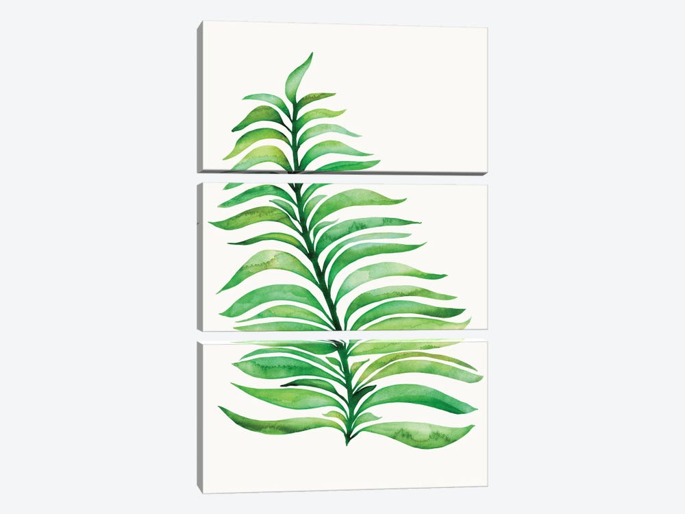 Tropical Leaf Print by Modern Tropical 3-piece Canvas Wall Art