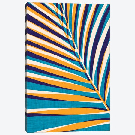 Abstract Palm Leaf Canvas Print #MTP7} by Modern Tropical Canvas Artwork
