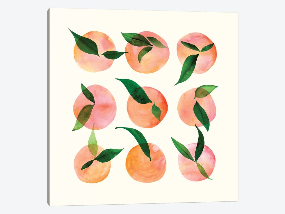 Watercolor Fruit by Modern Tropical 1-piece Canvas Art Print