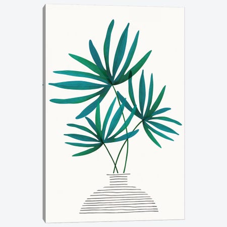 Fan Palm Fronds Canvas Print #MTP85} by Modern Tropical Art Print