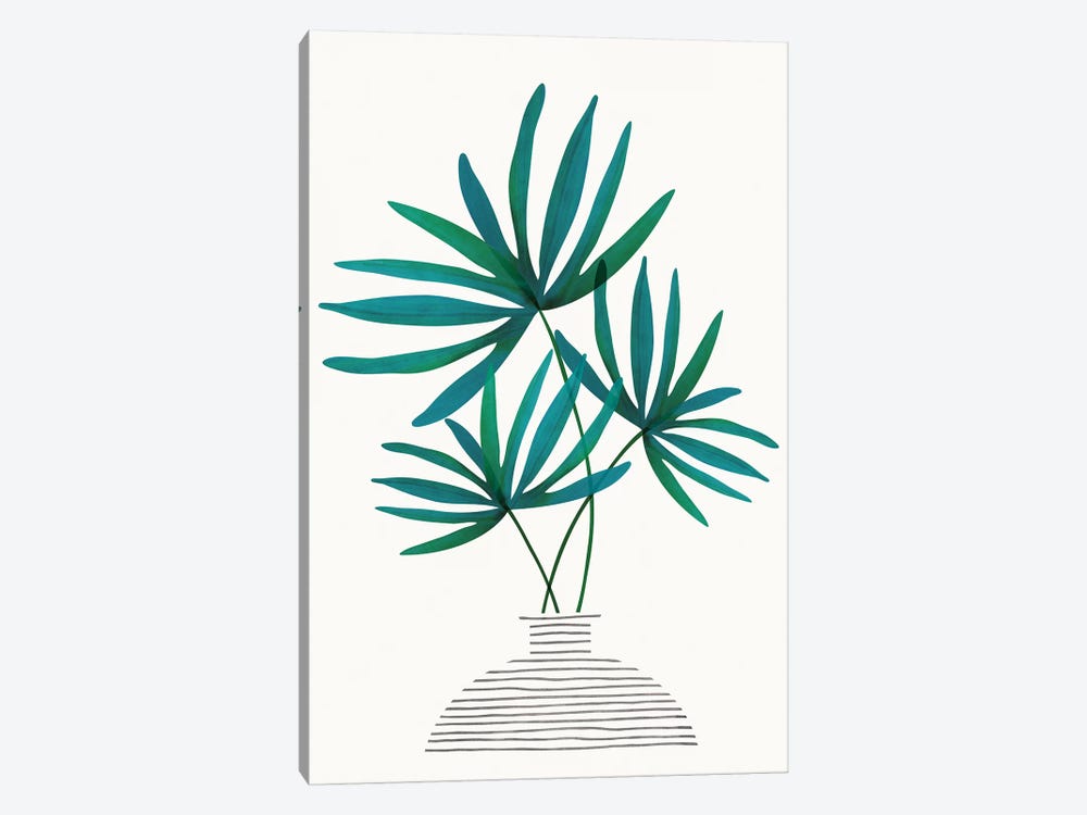 Fan Palm Fronds by Modern Tropical 1-piece Art Print