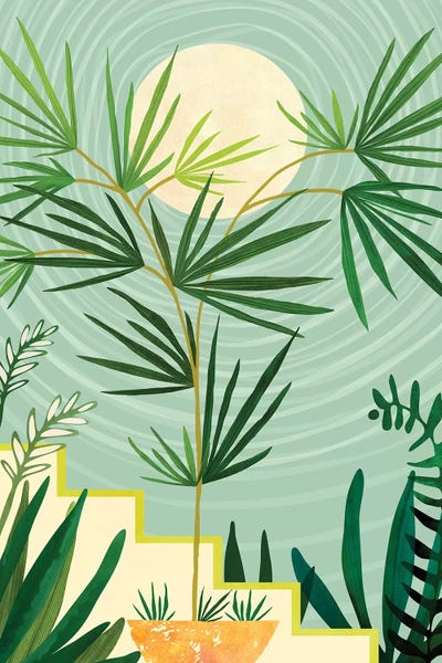 Tropical Leaves: Summer Moon by Modern Tropical