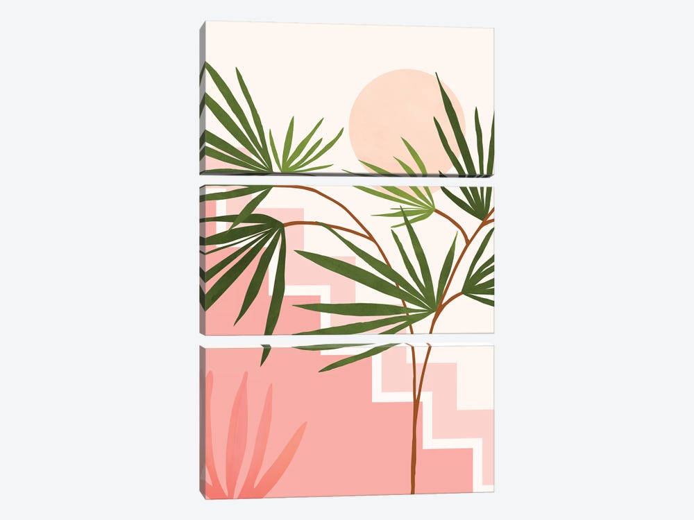 Summer In Belize by Modern Tropical 3-piece Canvas Print