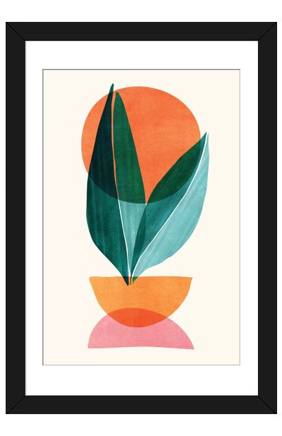 Abstract Nature Stack Paper Art Print - Modern Tropical