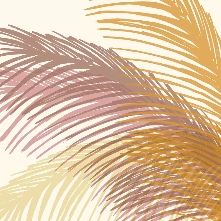 Autumn Palms by Modern Tropical canvas print