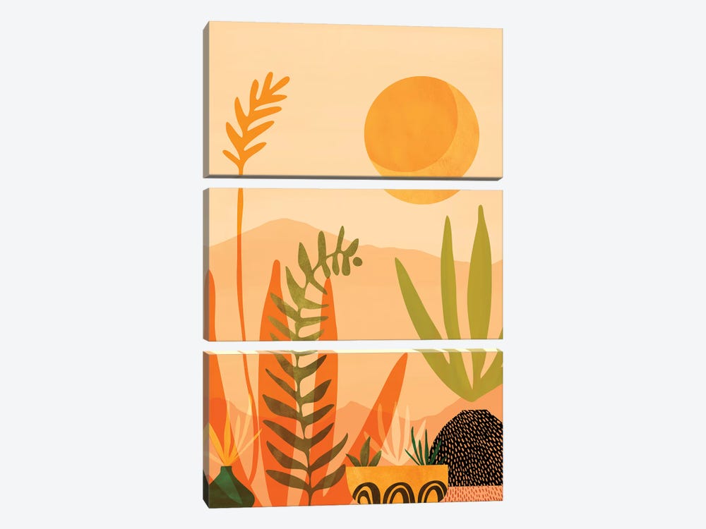 Desert Harvest by Modern Tropical 3-piece Art Print