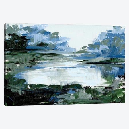 Cold Morning Marsh Canvas Print #MTT10} by April Moffatt Art Print