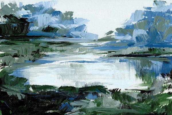 Marshes & Swamps: Cold Morning Marsh by April Moffatt