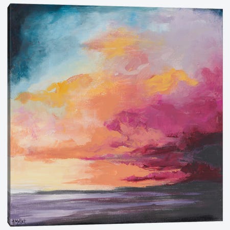 Hot Pink Storm Over Sullivan's Island Canvas Print #MTT18} by April Moffatt Canvas Print