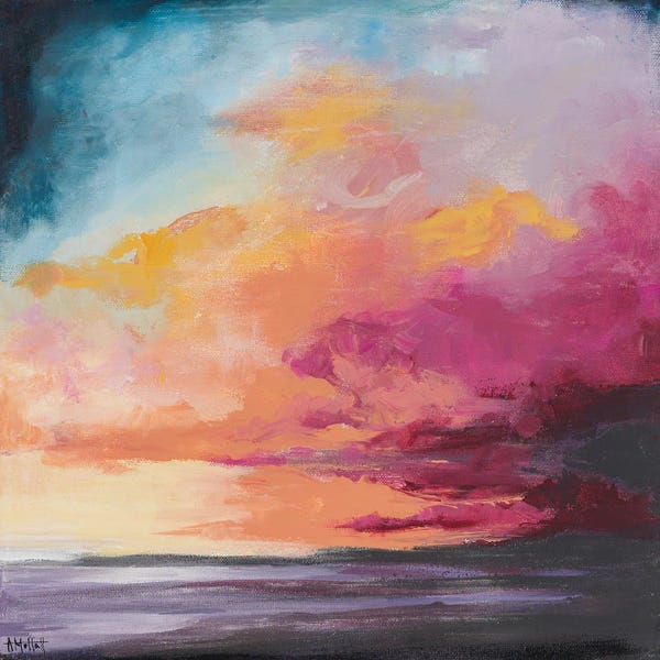 April Moffatt: Hot Pink Storm Over Sullivan's Island by April Moffatt
