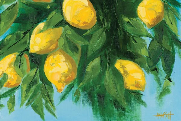 Mediterranean Décor: Italian Lemons In The Sun by April Moffatt