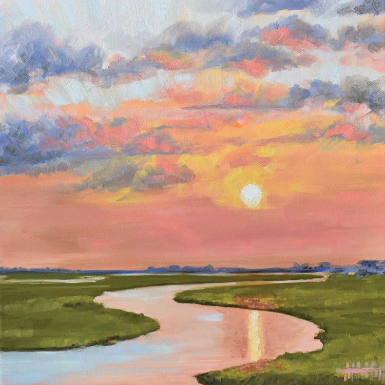 Glassy Waters On The Marsh by April Moffatt wall art