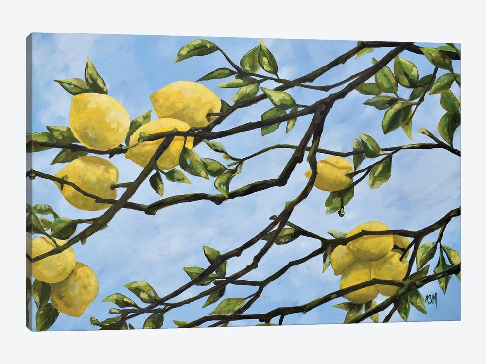 Italian Lemon Branches by April Moffatt 1-piece Canvas Print