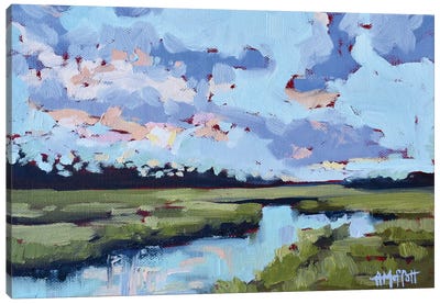 Jekyll Island Morning Canvas Art Print - Marsh & Swamp Art