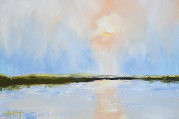 Pastel Impressionism: Misty Marsh by April Moffatt