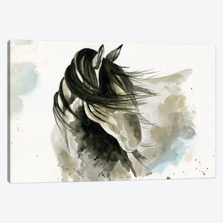 Shy Horse Canvas Print #MTT28} by April Moffatt Canvas Artwork