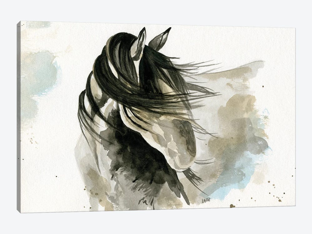 Shy Horse by April Moffatt 1-piece Art Print