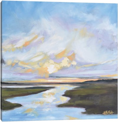 Lowcountry Daybreak Canvas Art Print - Sunrise & Sunset Art