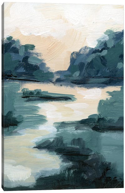 Peaceful Marsh II Canvas Art Print - Marsh & Swamp Art
