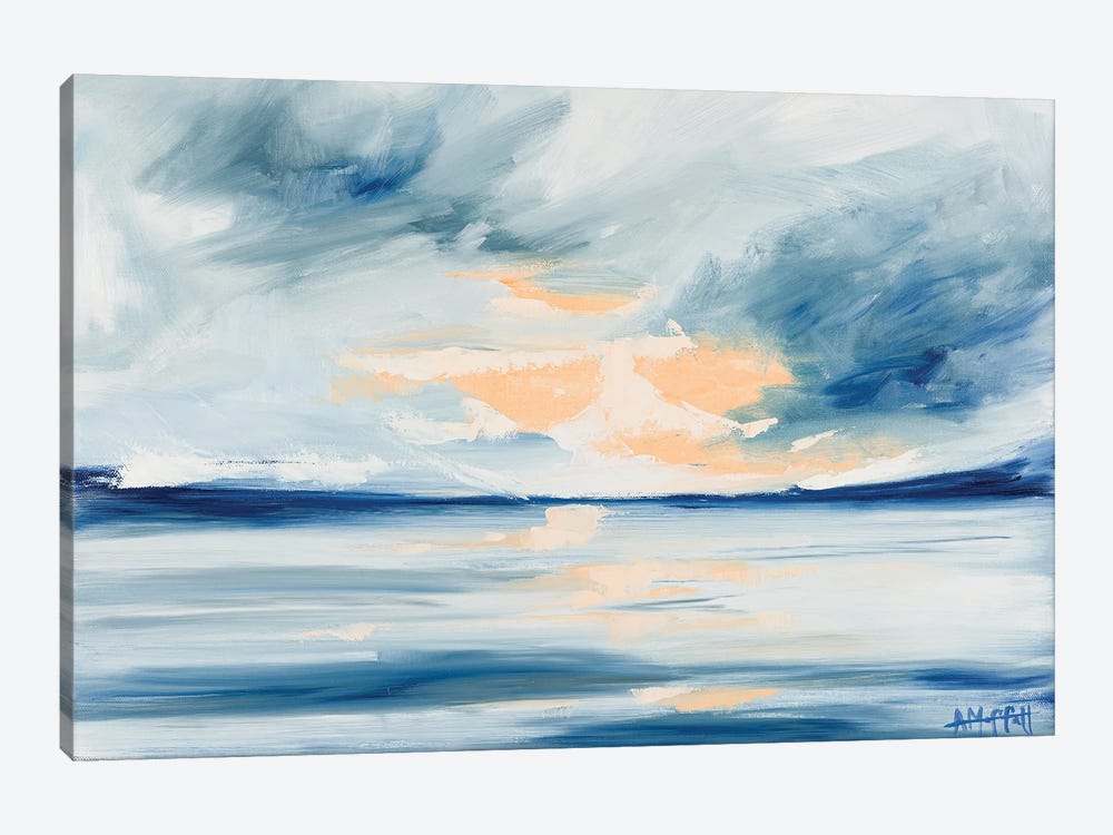 Storm Over The Harbor II by April Moffatt 1-piece Canvas Art Print