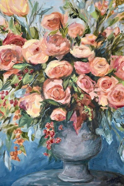 April Moffatt: Abundant Floral Blue by April Moffatt