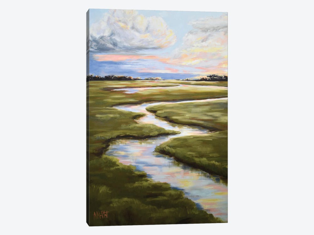 Pastel Marsh I by April Moffatt 1-piece Canvas Wall Art