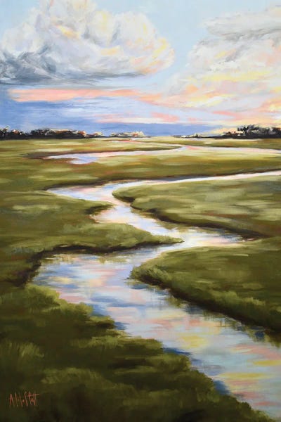 Marshes & Swamps: Pastel Marsh I by April Moffatt