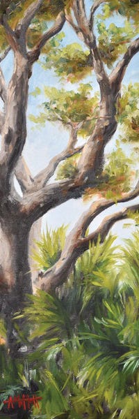 Oak Trees: Palms Beneath An Oak by April Moffatt