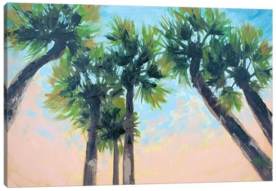 Palm Fronds Canvas Art Print - April Moffatt
