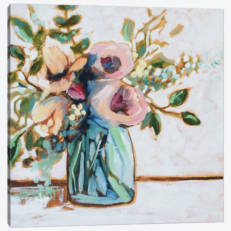 Delicate Floral III Canvas Print #MTT65} by April Moffatt Canvas Print