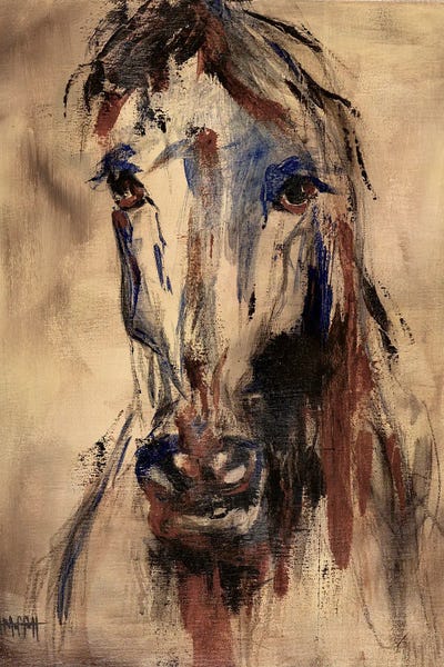 Animal Lover: Wild Beauty Horse Portrait by April Moffatt