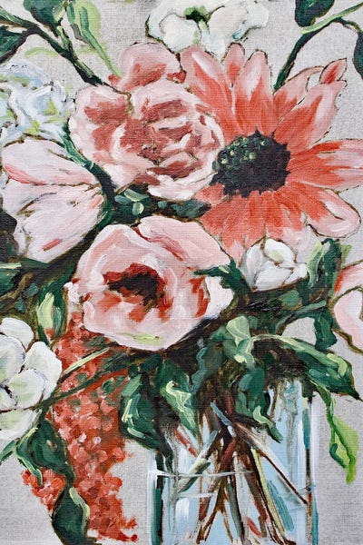 April Moffatt: Autumn Flowers In A Vase by April Moffatt