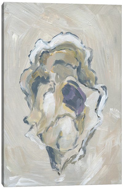 Beige Oyster III Canvas Art Print - April Moffatt