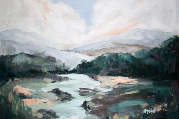 Lakehouse Décor: Mountain Stream by April Moffatt