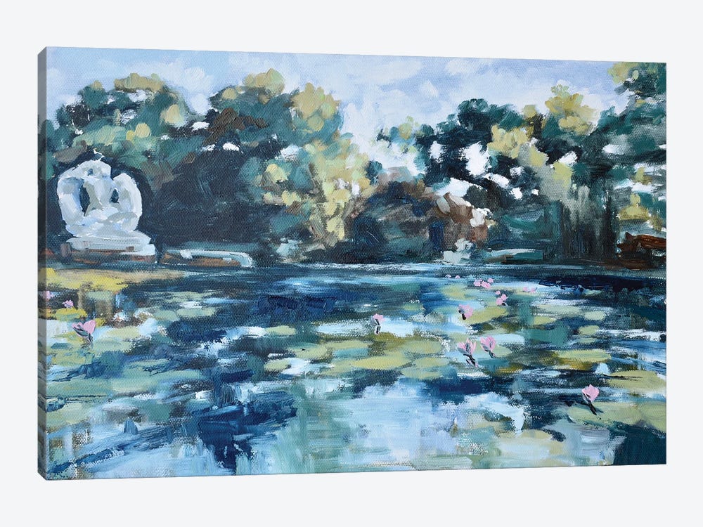 Lily Pond At Brookgreen Gardens by April Moffatt 1-piece Canvas Art