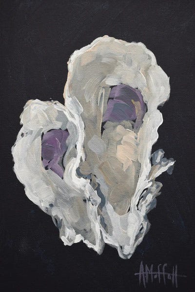Oysters: Indigo Oyster II by April Moffatt