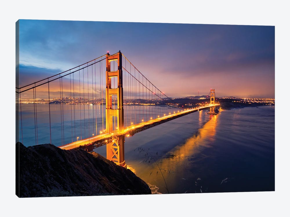 Golden Gate Bridge II by Mateusz Piesiak 1-piece Canvas Art