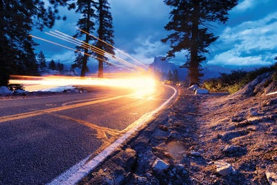 Lights by Mateusz Piesiak framed canvas print