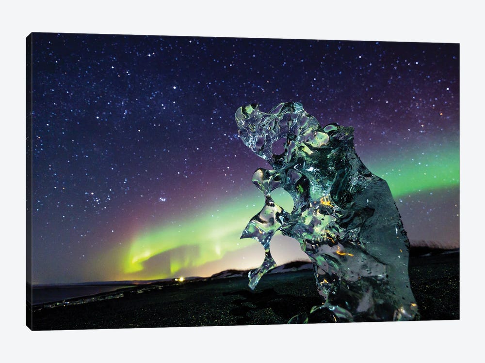 Icelandic Night by Mateusz Piesiak 1-piece Canvas Artwork