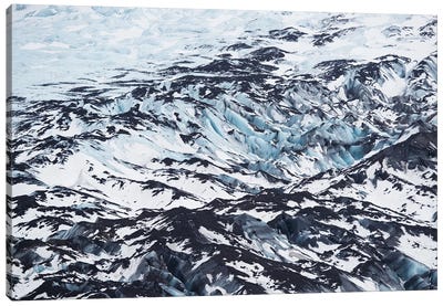 Glacier Texture Canvas Art Print - Glacier & Iceberg Art