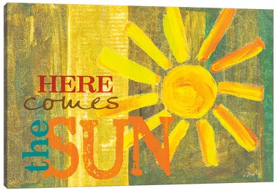 Here Comes the Sun Canvas Art Print - Happiness Art