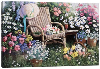 Dreams Of Spring Canvas Art Print - Gardening Art