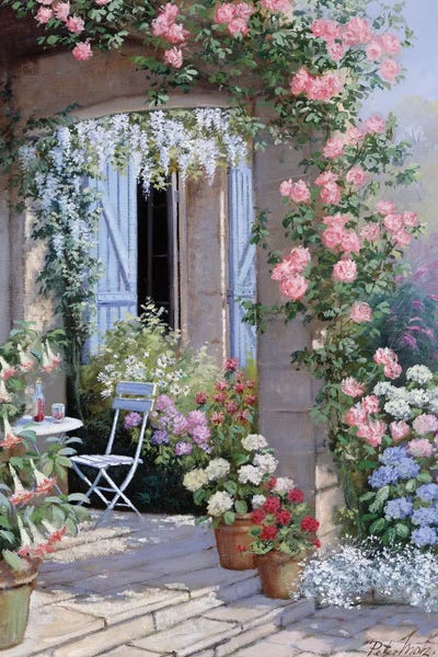 Flower Invitation by Peter Motz multi panel art